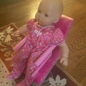 American Girl Doll Bitty & baby and Cafe Booster Seat